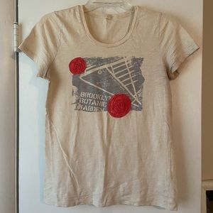 J Crew Brooklyn Garden Tee Size Small